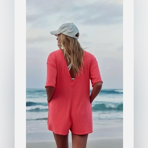 Free People Hot Shot Tee Romper - Picture 3 of 7